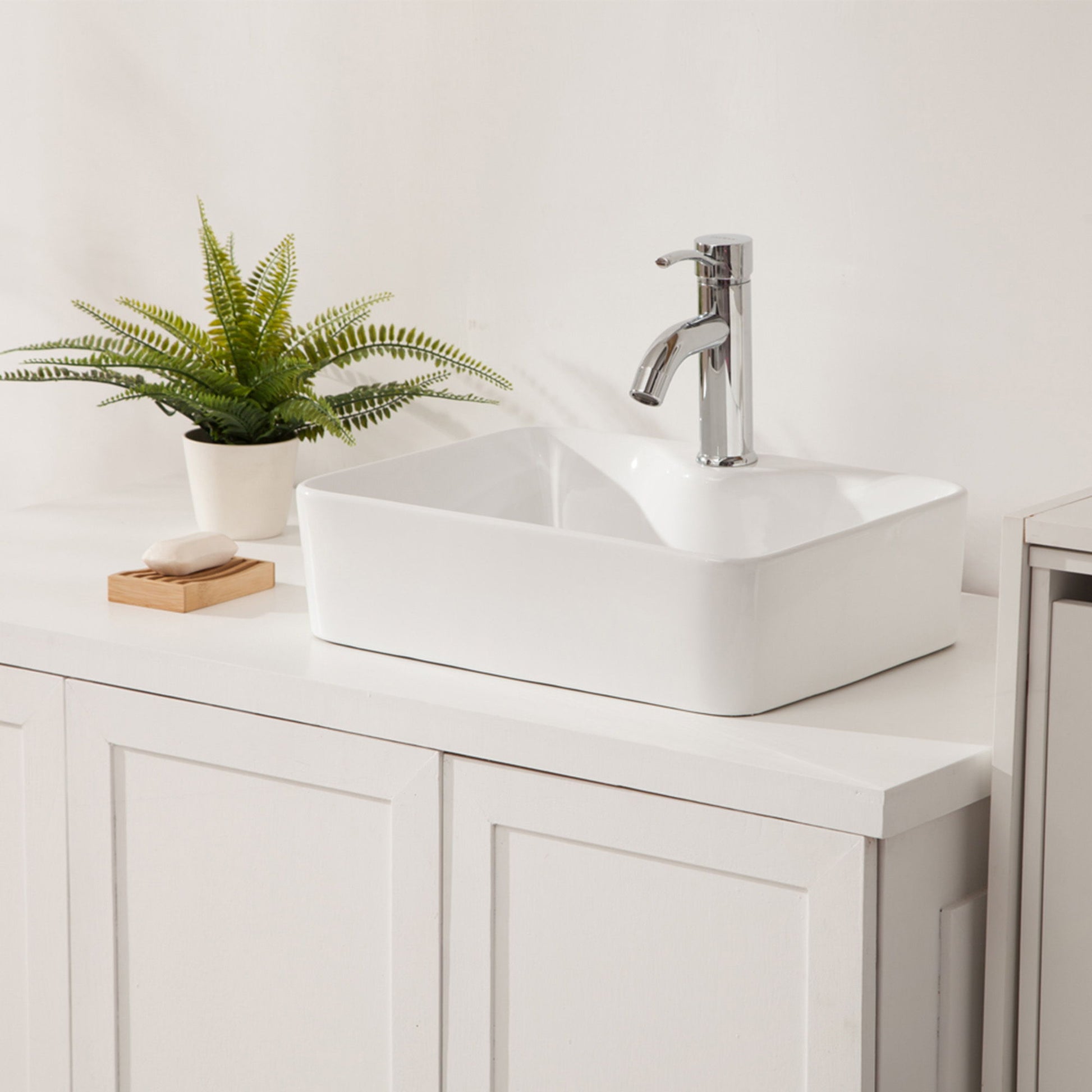 Modern Ceramic Rectangular Vessel Bathroom Sink With Sleek Design Daily Nest