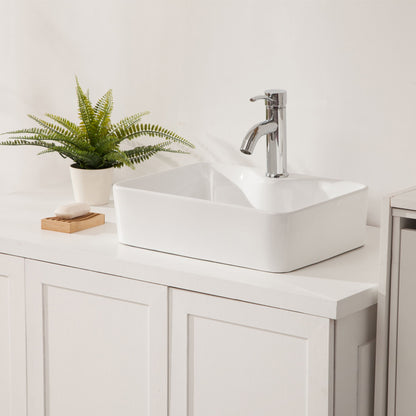 Modern Ceramic Rectangular Vessel Bathroom Sink With Sleek Design Daily Nest