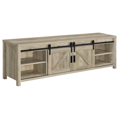 Madra - 2-Door Engineered Wood TV Stand CoasterEssence