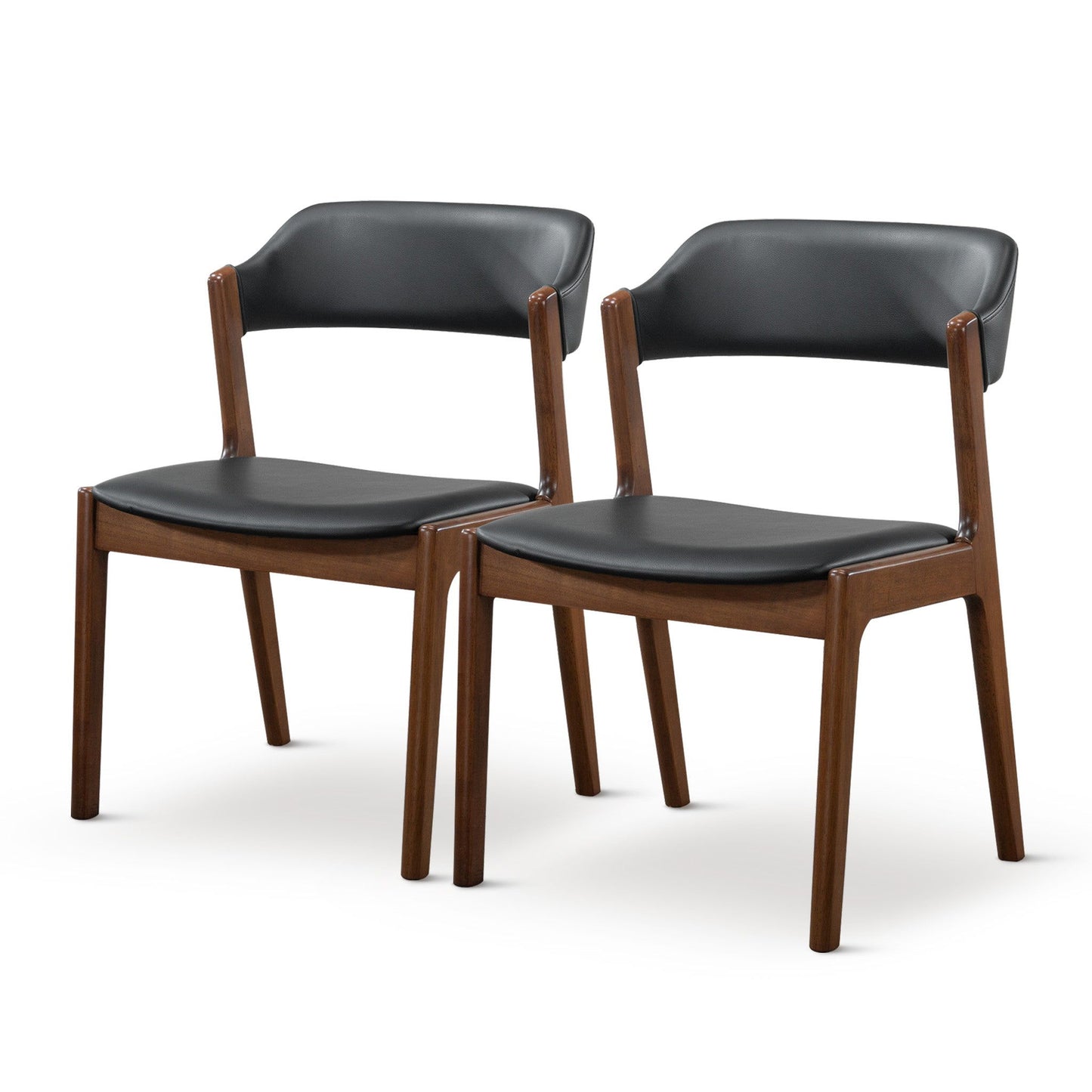 Enzo - Dining Chair (Set of 2) - Black / Brown Ashcroft Furniture