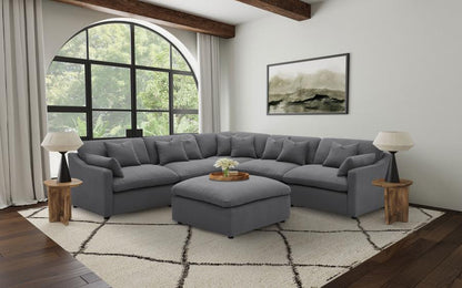 Hobson - Upholstered Modular Sectional Sofa With Ottoman Coaster Fine Furniture