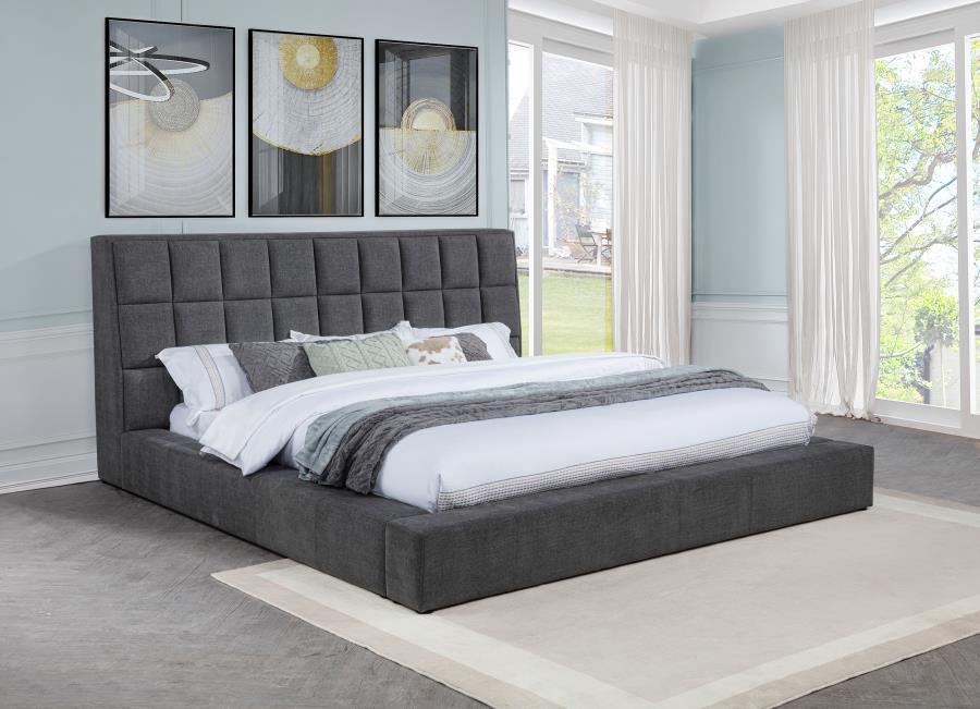 Dreux - Upholstered Panel Platform Bed Coaster Fine Furniture