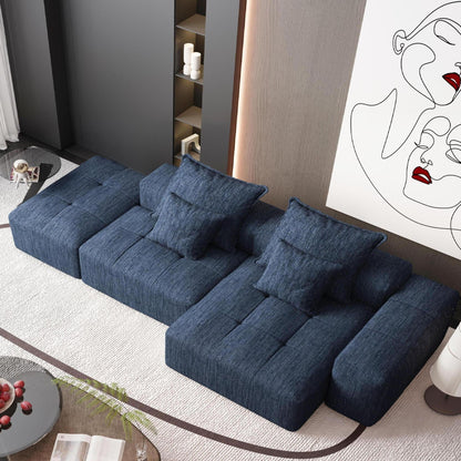 Modern Oversized Diy Combination Modular Sectional Sofa With Pillows Home Essentials