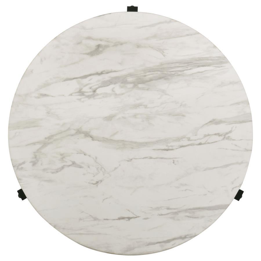 Tandi - Round Faux Marble Table CoasterEssence