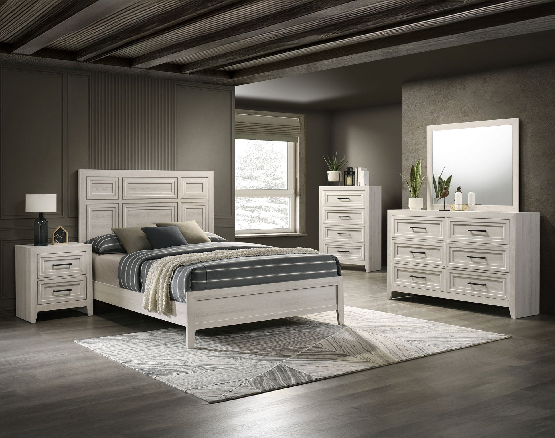 Lorraine - Chest - Antique White Crown Mark