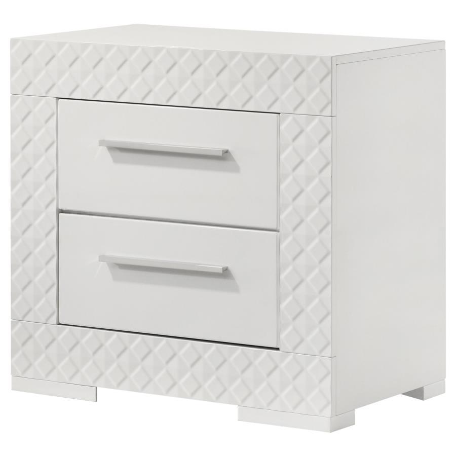 Ives - 2-Drawer Nightstand Bedside Table Coaster Fine Furniture