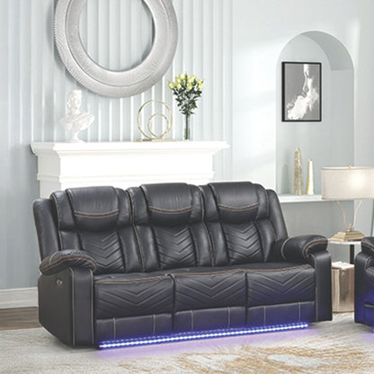 Challenger - LED Power Recliner Sofa Matrix Furniture Group