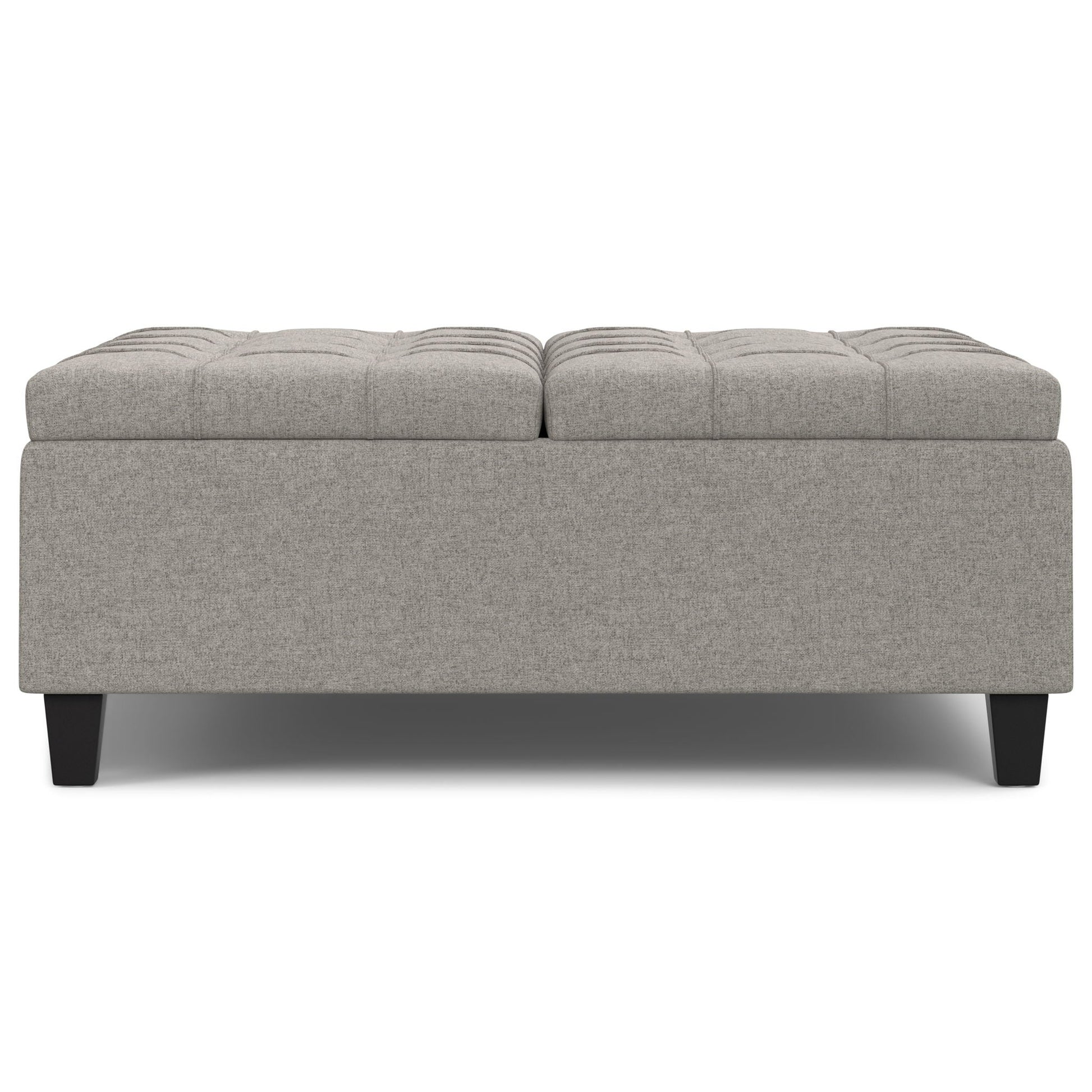 Harrison - Upholstered Coffee Table Storage Ottoman Simpli-Home