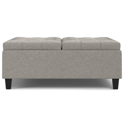 Harrison - Upholstered Coffee Table Storage Ottoman Simpli-Home
