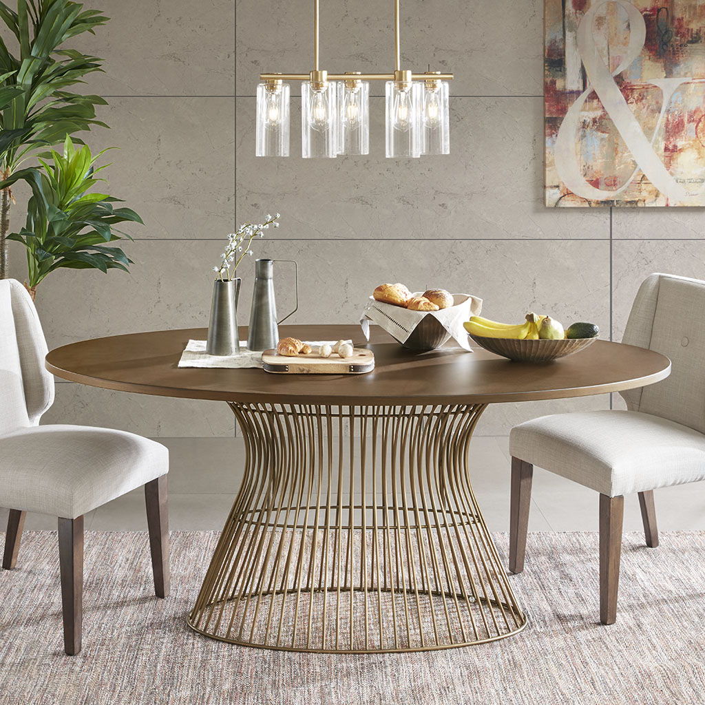 Mercer - Oval Dining Table - Bronze INK+IVY