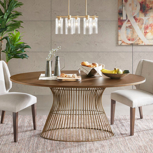 Mercer - Oval Dining Table - Bronze INK+IVY
