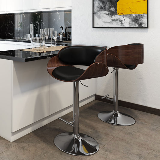 Amery - Mid Century Modern Adjustable Swivel Bar Stool Simpli-Home