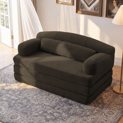 2 Seater Sofa Bed, Compact Foldable Floor Couch Home Essentials