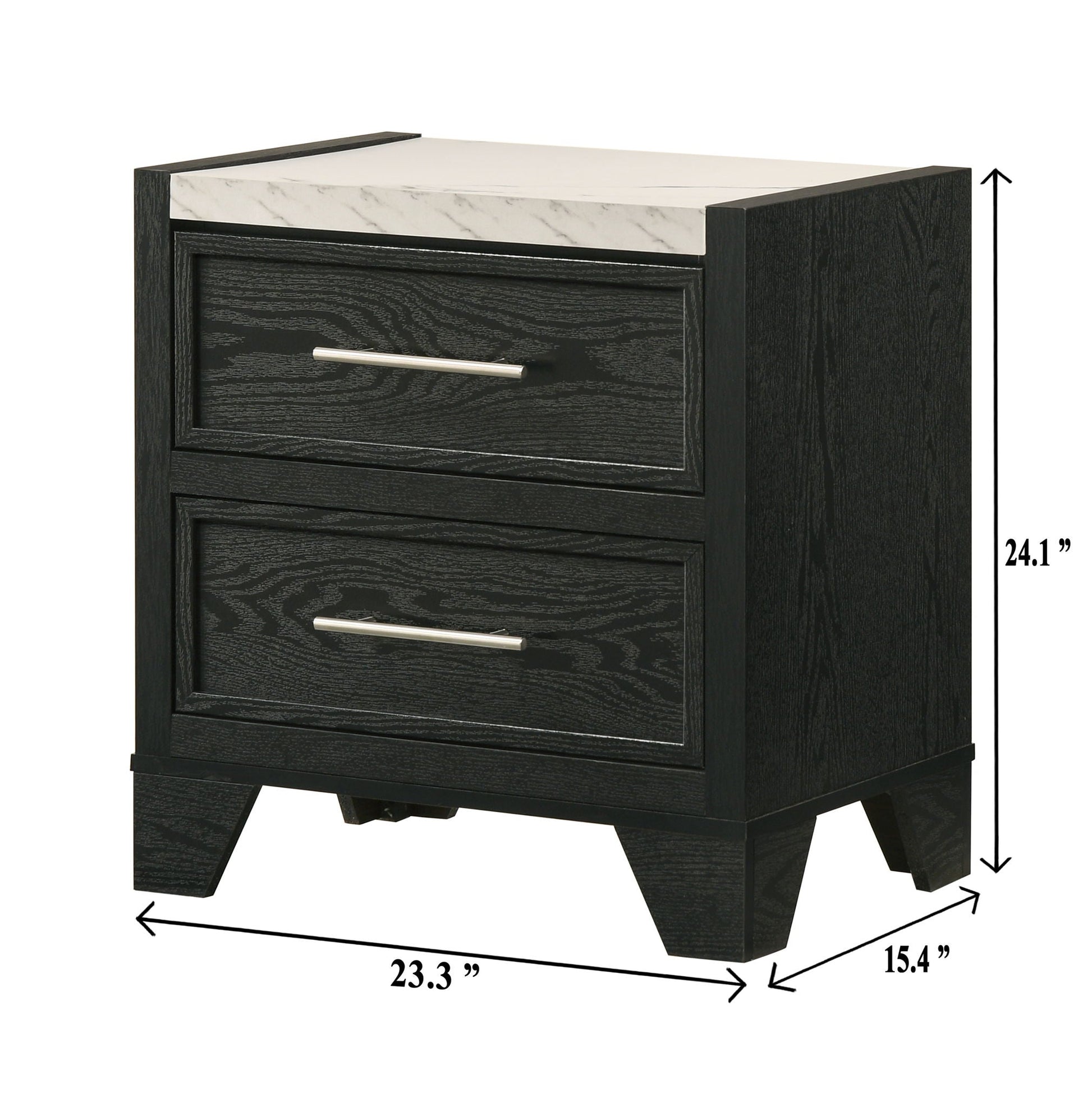 Lamar - Nightstand - Black Crown Mark