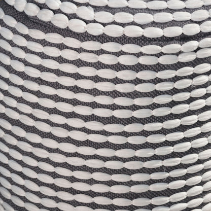 River - Handcrafted Cylindrical Pouf Water Resistant Fabric Home Essentials