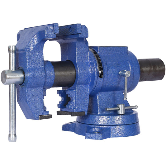 Heavy Duty 5" Multi Jaw Rotating Bench Vise With 360 Degree Swivel Base And Head Daily Nest