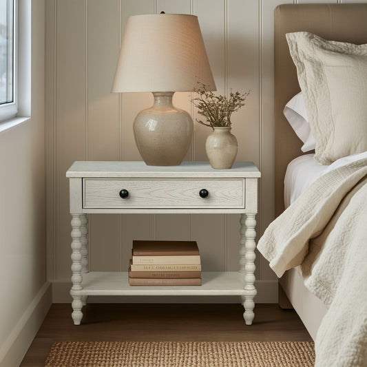 Beckett - Large Nightstand - Antique Cream Madison Park Signature