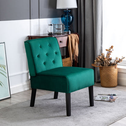 Reese - Living Room Armless Button Tufted Pattern Accent Chair (Set of 2) US Pride