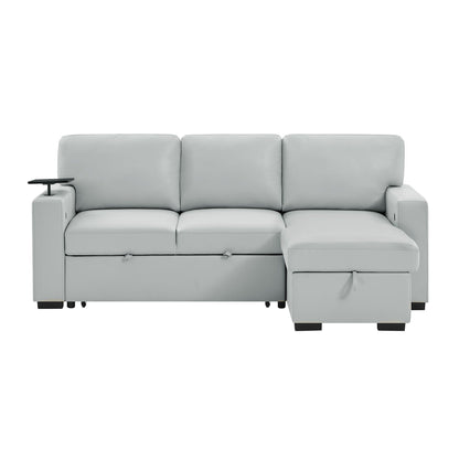 Tracey - Sofabed With Pullout - Silver Global Furniture USA
