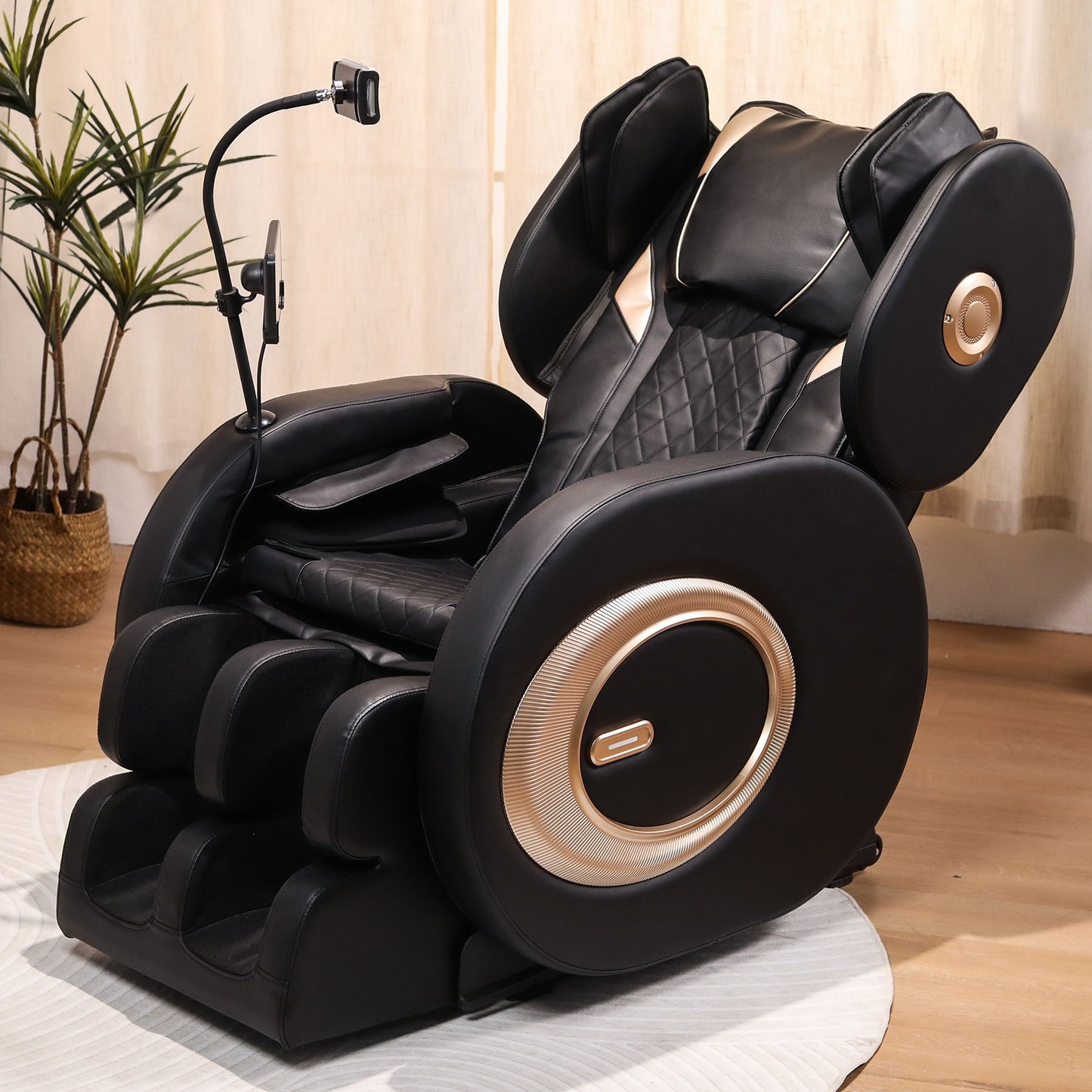 Automatic Massage Chair Recliner With Zero Gravity And Full Body Air Pressure - Black Daily Nest