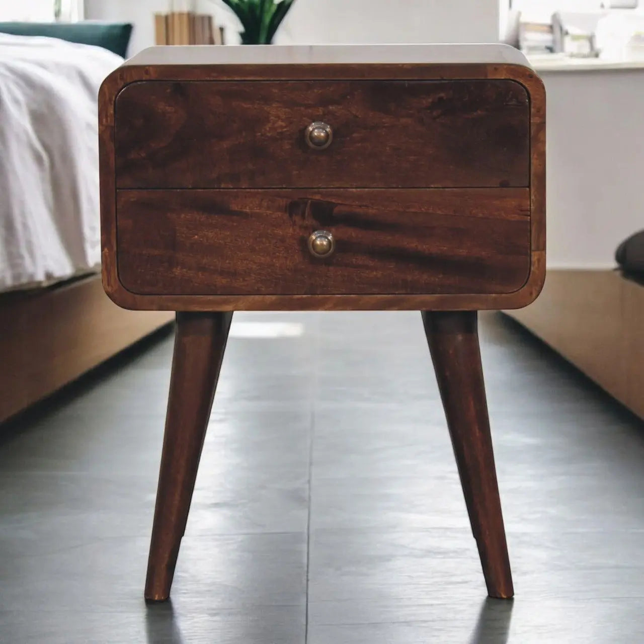 Curved Nightstand, Artisan Furniture
