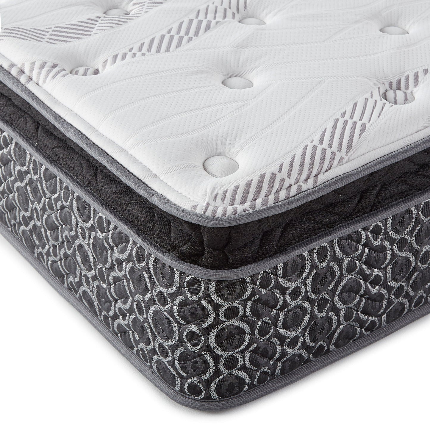Constance - 11" Pillow Top Hybrid Mattress With Memory Foam And Open Coils Furniture Max