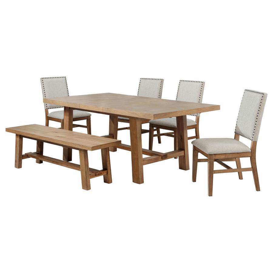 Middleton - Extension Leaf Dining Set With Upholstered Chairs Coaster Fine Furniture