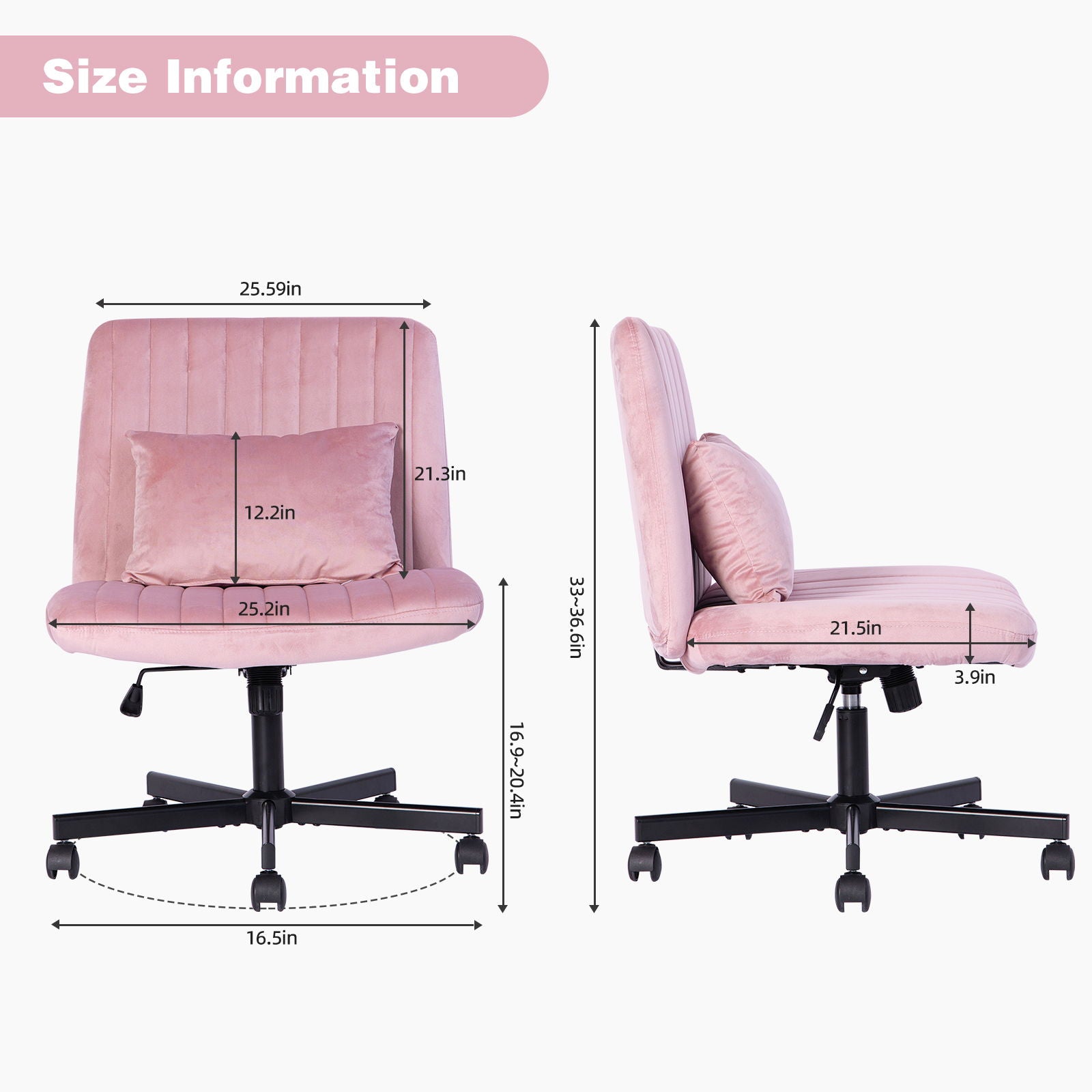 Criss Cross Office Chair With Adjustable Height, Ergonomic Design Home Essentials