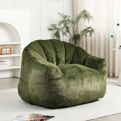 Beanbag Chair, Beanbag Sofa Chair With Armrests Stuffed High Density Foam Home Essentials