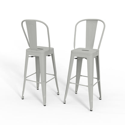 Fletcher - Handcrafted Metal Stool (Set of 2) Simpli-Home