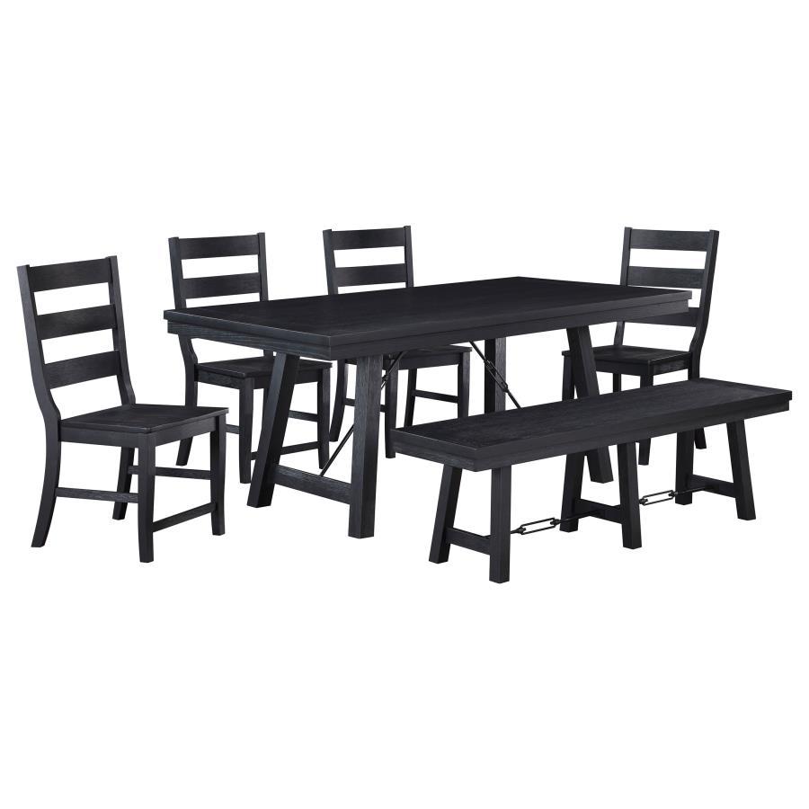 Newport - Rectangular Trestle Dining Table Set