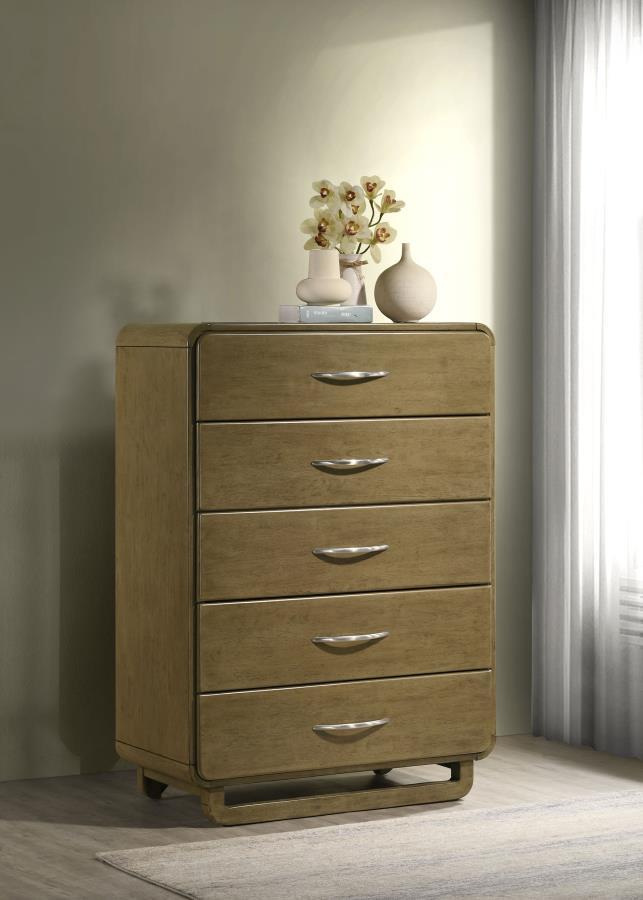 Amsbury - 5-Drawer Chest Of Drawers - Nutmeg Coaster Fine Furniture