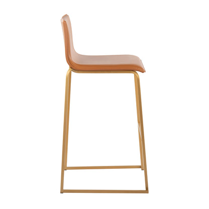 Mara - Contemporary Upholstered Barstool (Set of 2) Lumi Source