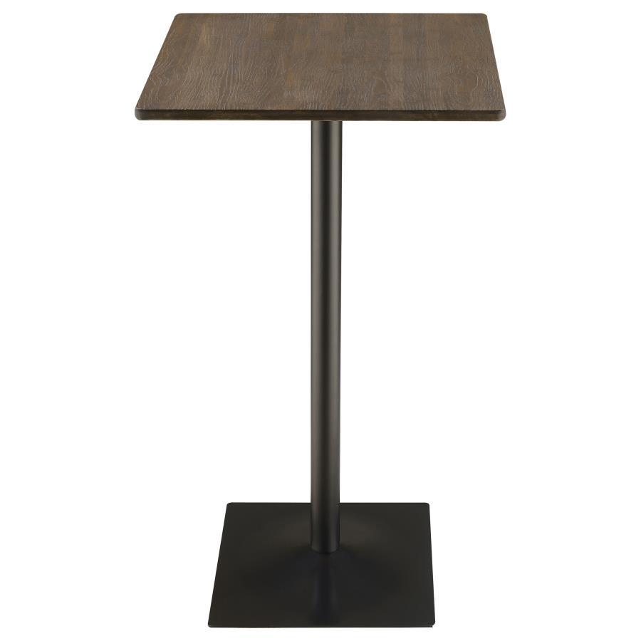 Cavalier - Square Pub Height Bistro Bar Table - Dark Elm CoasterEveryday
