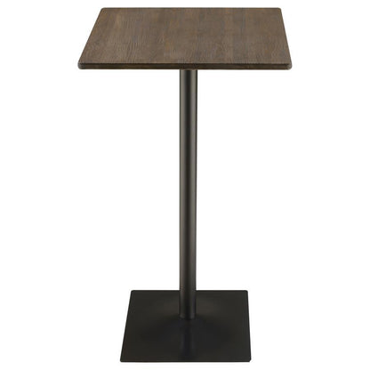 Cavalier - Square Pub Height Bistro Bar Table - Dark Elm CoasterEveryday