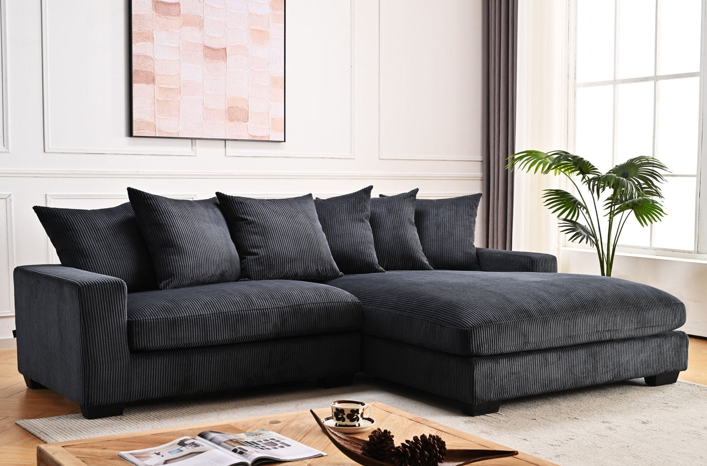 Luxe - Oversized 2 Piece Sectional Couches For Living Room, L Shaped Sofa With Chaise US Pride