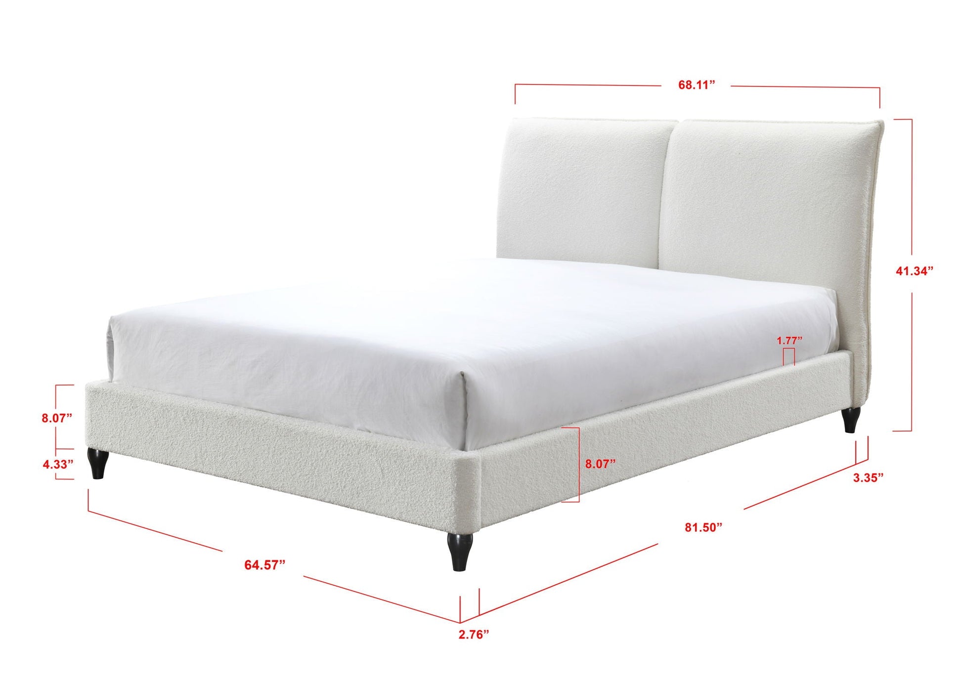Jenn - Upholstered Bed With Decking Board Set Crown Mark