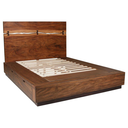 Winslow - Wood Storage Panel Bed CoasterElevations