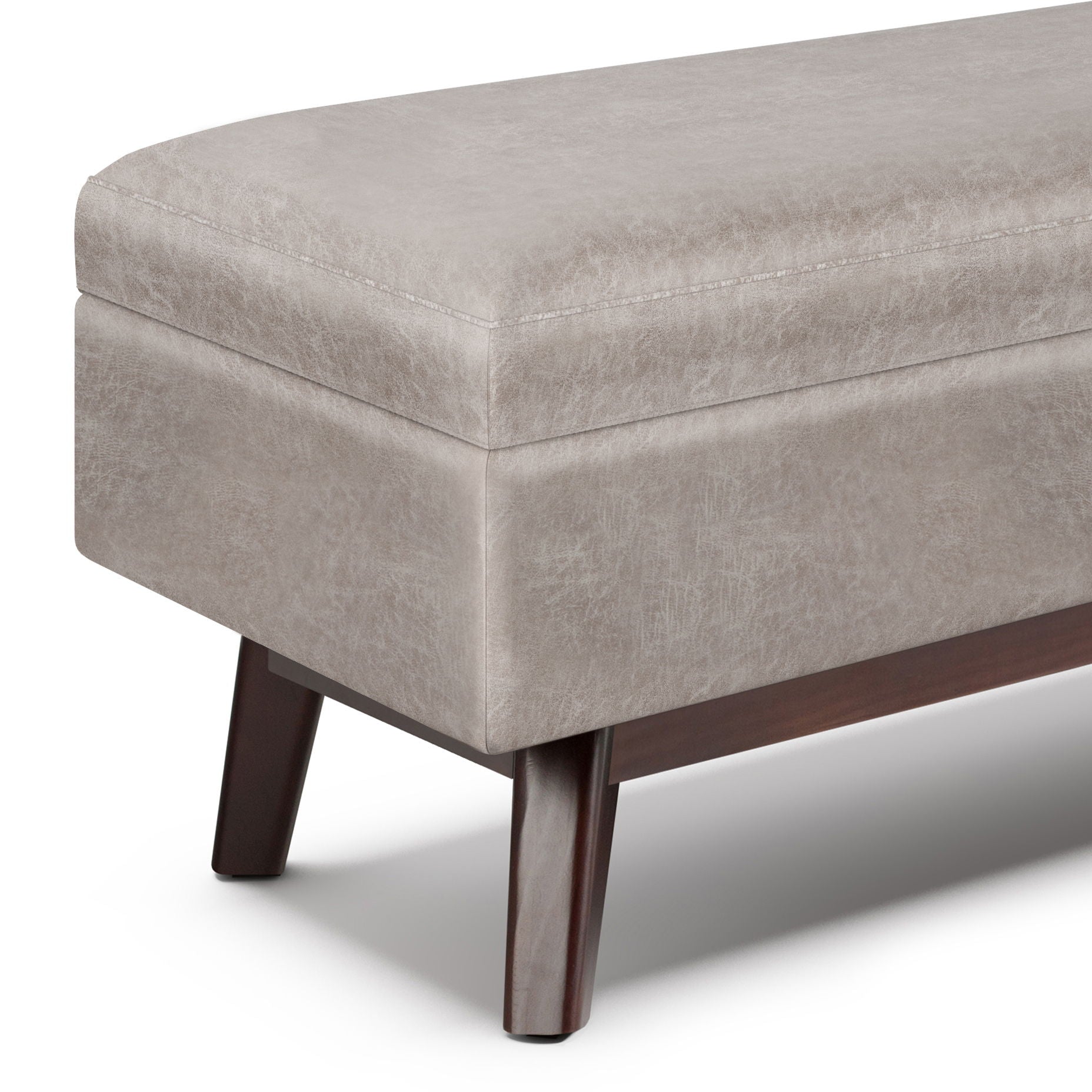 Owen - Upholstered Rectangular Storage Ottoman Simpli-Home