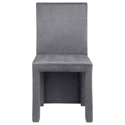 Tordera - Velvet Upholstered Dining Side Chair (Set of 2) - Gray Coaster Fine Furniture