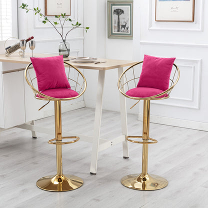 Unique Design Bar Chair, 360 Degree Rotation, Adjustable Height, Suitable For Dining Room And Bar Home Essentials