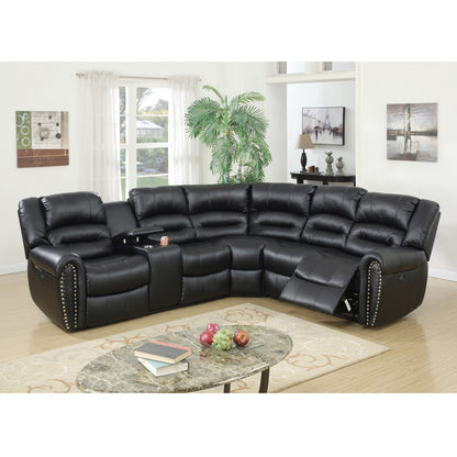 Reclining Sectional Sofa With Console Home Essentials