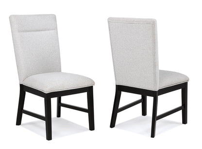 Sebastian - Side Chair (Set of 2) - Black / Gray Crown Mark