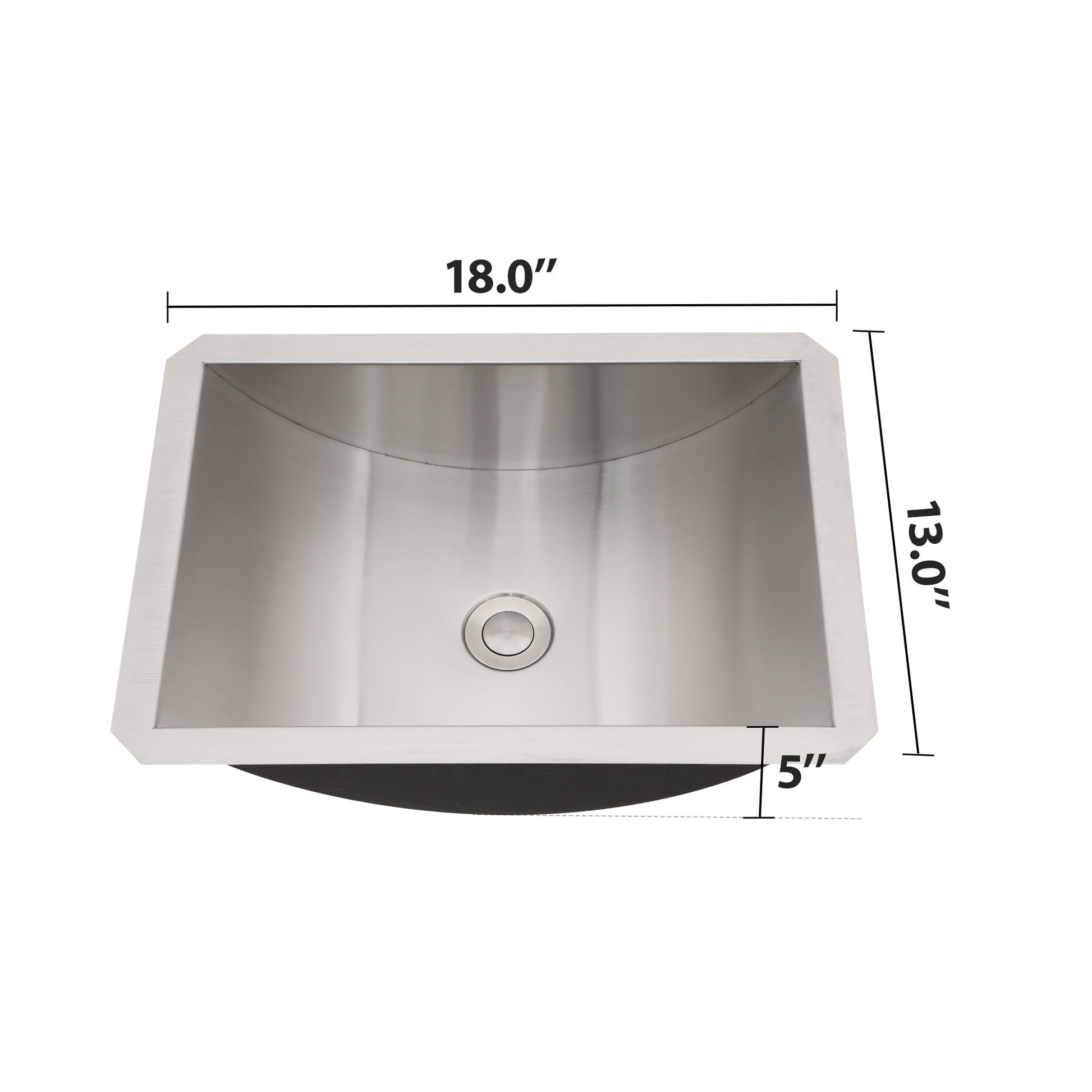 Undermount Bathroom Sink With Pop Up Drain, Durable Material, Easy Clean Nano Finish - Brushed Nickel Daily Nest