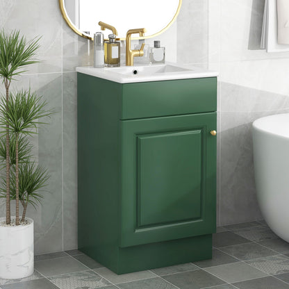 Bathroom Vanity With Sink, Cabinet With Adjustable Shelf Noble House