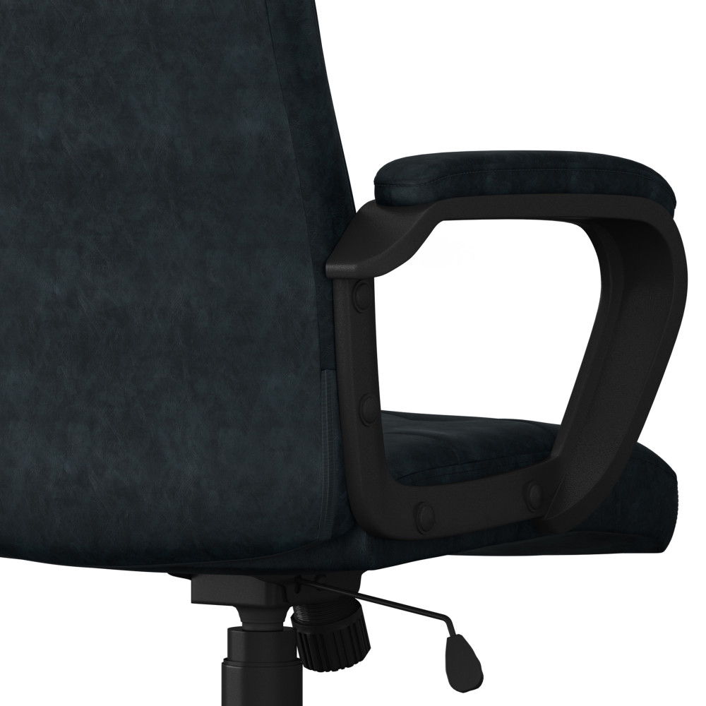 Brewer - Swivel Office Chair - Distressed Blue Simpli-Home