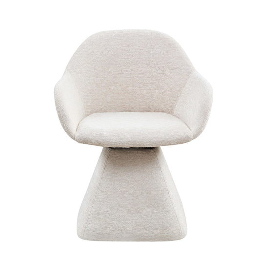 180° Rotating Accent Chair For Living Room - Beige Home Essentials