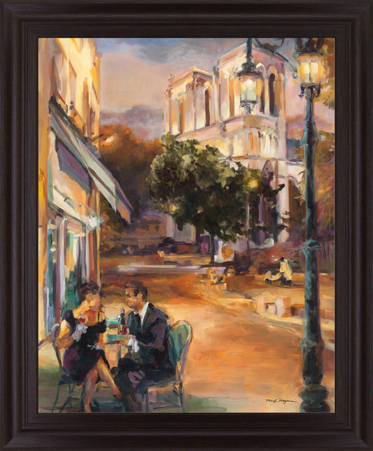 Evening Terrace - 28" x 34" Framed Wall Art Classy Art