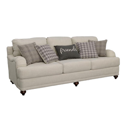 Glenn - Upholstered English Arm Sofa - Light Gray CoasterElevations