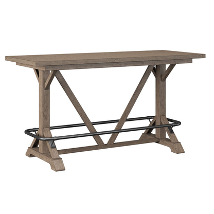 Bar Height Trestle Table - Brown Home Essentials